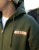 Tan Grille Zip Up Hoodie - O.D. Green - Dixxon Flannel Co.