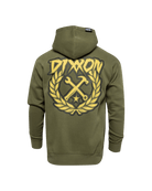 Tan Sketchy Crest Zip Up Hoodie - O.D. Green - Dixxon Flannel Co.