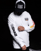 Team Racing Long Sleeve T-Shirt - White - Dixxon Flannel Co.