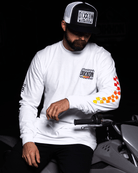 Team Racing Long Sleeve T-Shirt - White - Dixxon Flannel Co.