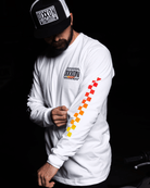 Team Racing Long Sleeve T-Shirt - White - Dixxon Flannel Co.
