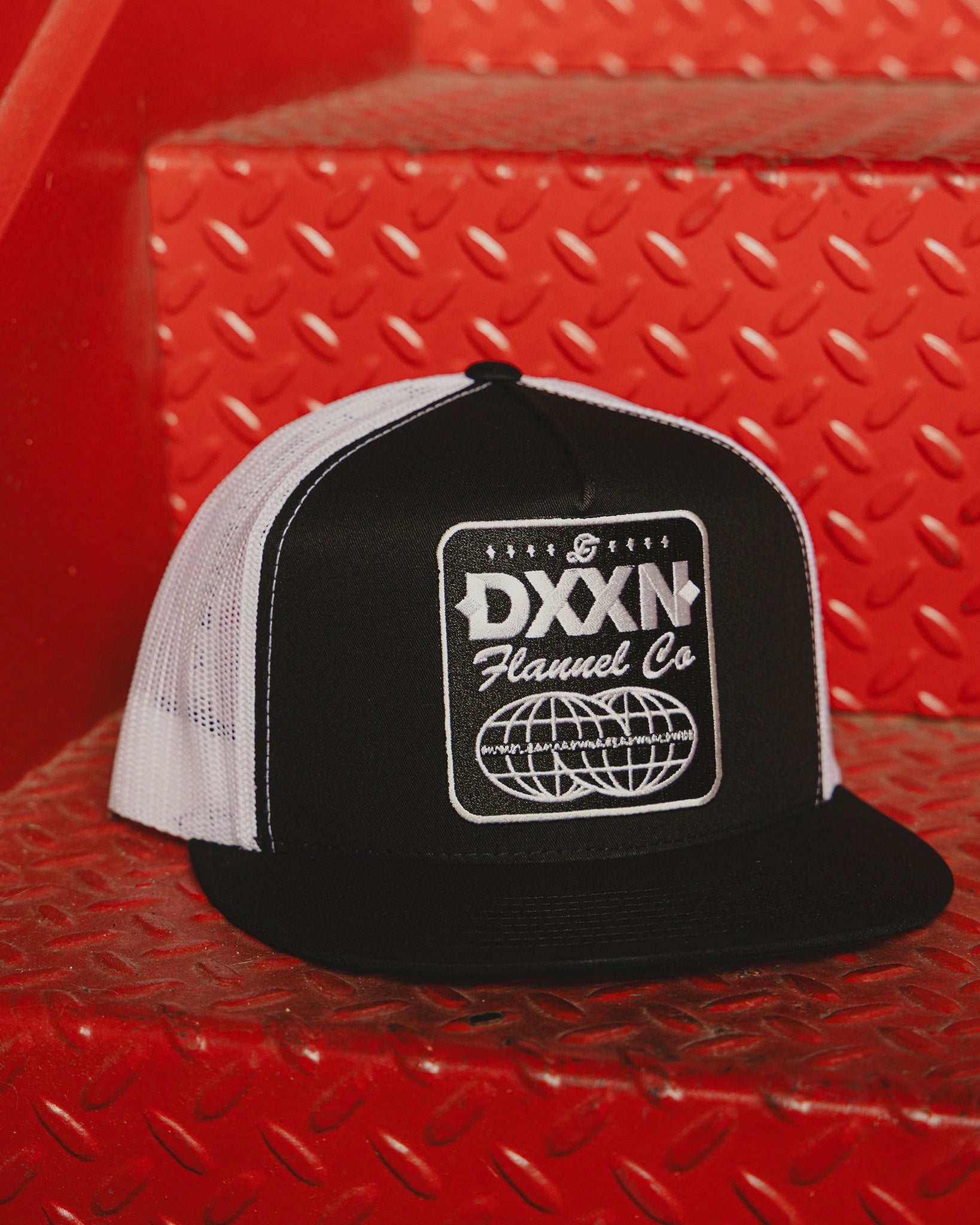 Tech Logo Flat Bill Trucker Snapback - Dixxon Flannel Co.