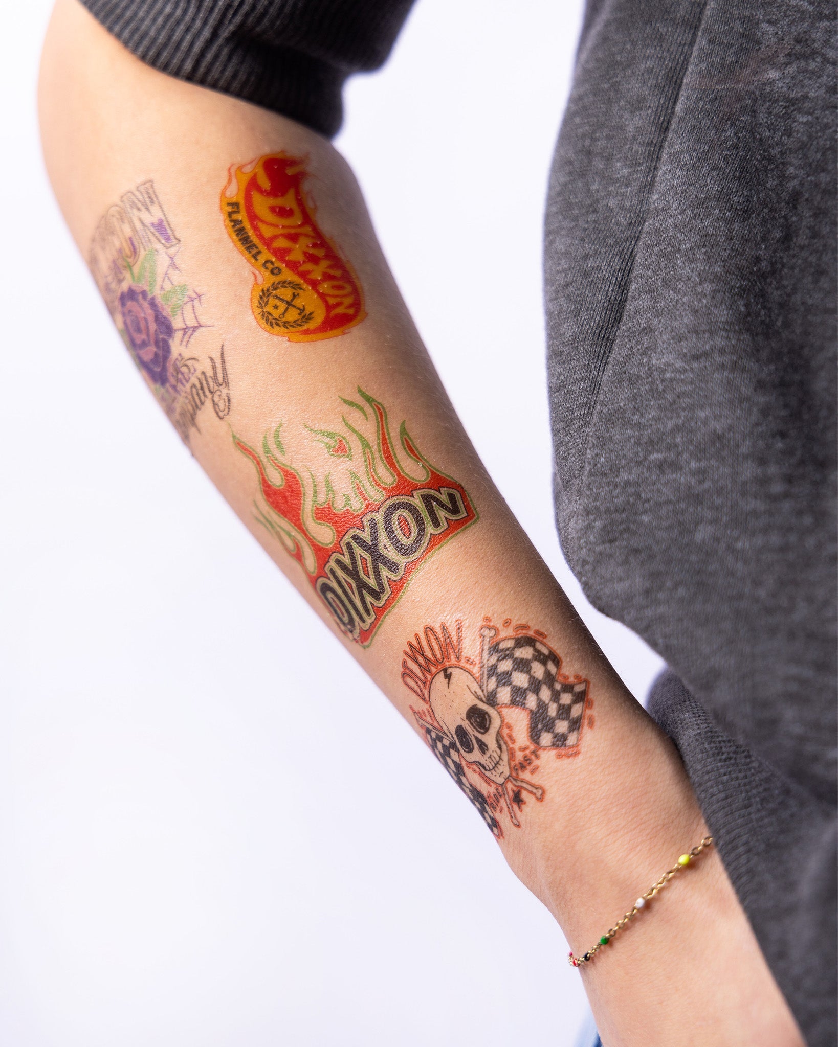 Dixxon Temporary Tattoo Sheet: Fun Designs for Kids!