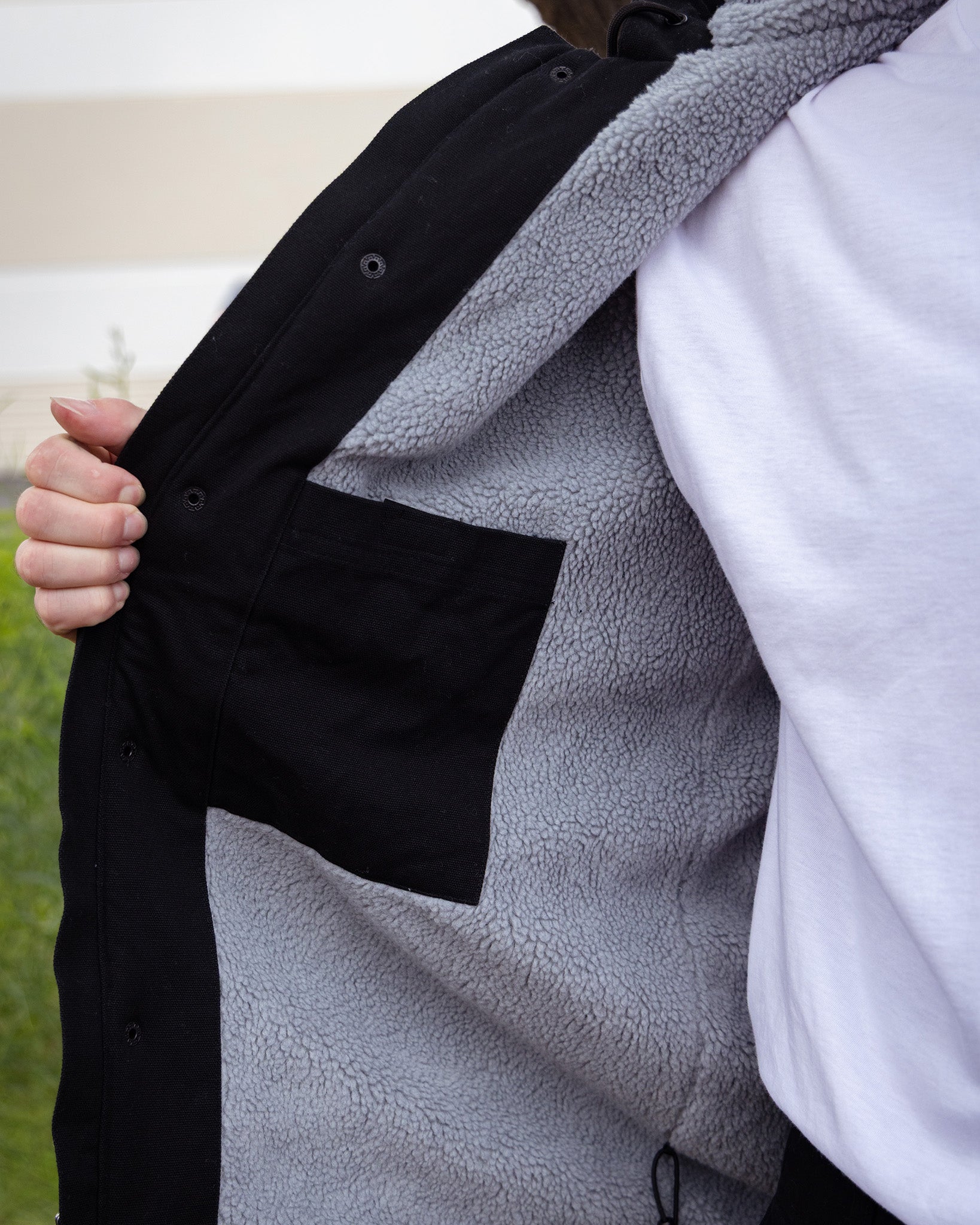 The Colt Sherpa Work Jacket - Black | Dixxon Flannel Co.