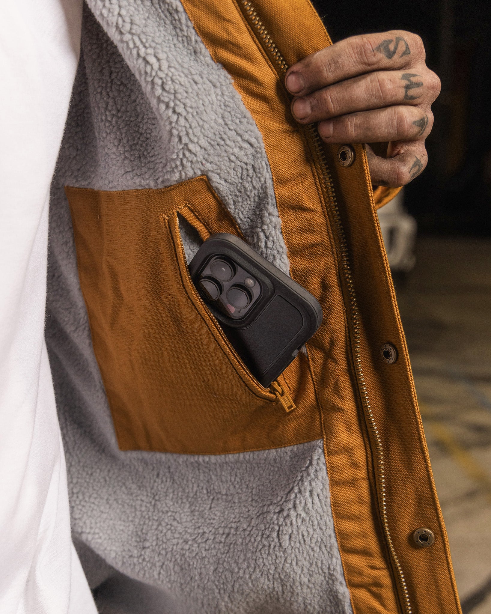 The Colt Sherpa Work Jacket - Camel | Dixxon Flannel Co.