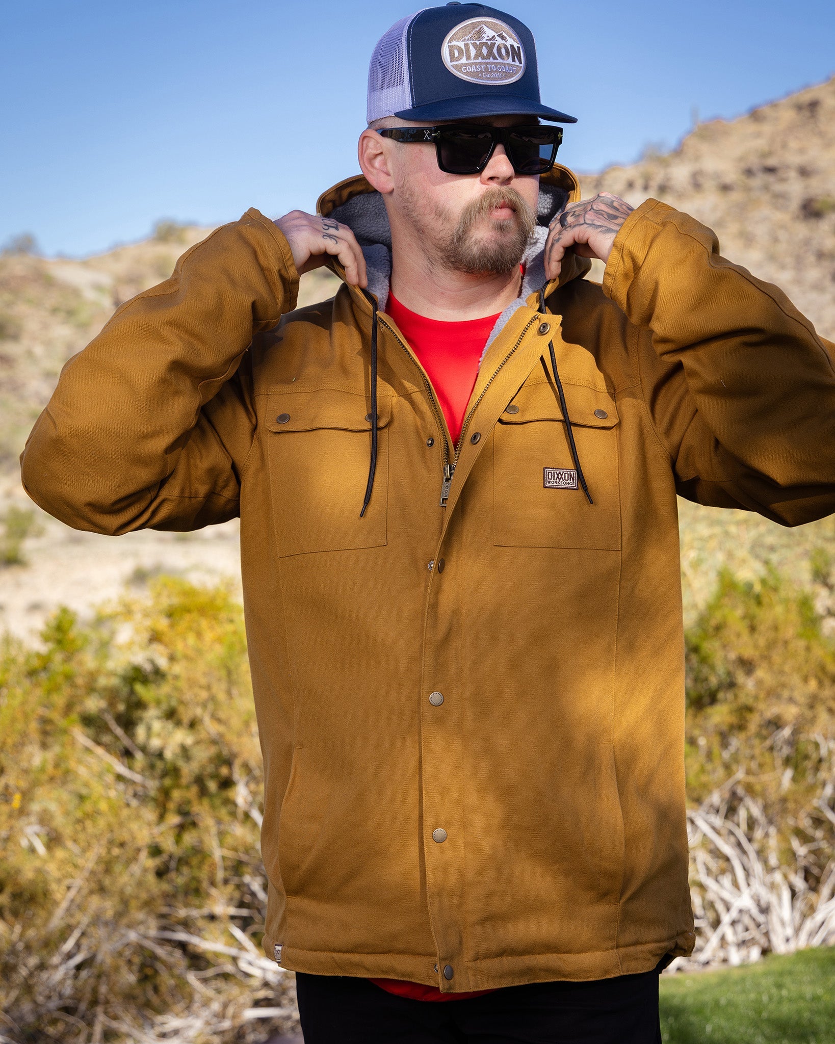 The Colt Sherpa Work Jacket - Camel - Dixxon Flannel Co.