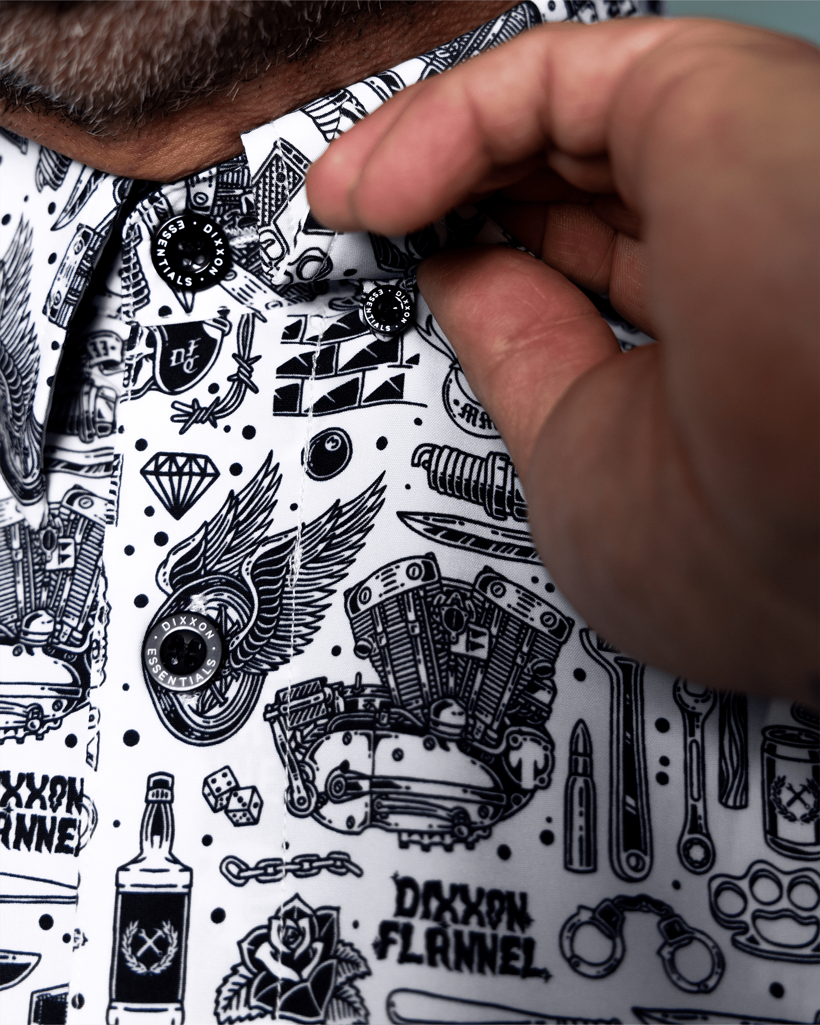 The Essentials Party Shirt - White - Dixxon Flannel Co.
