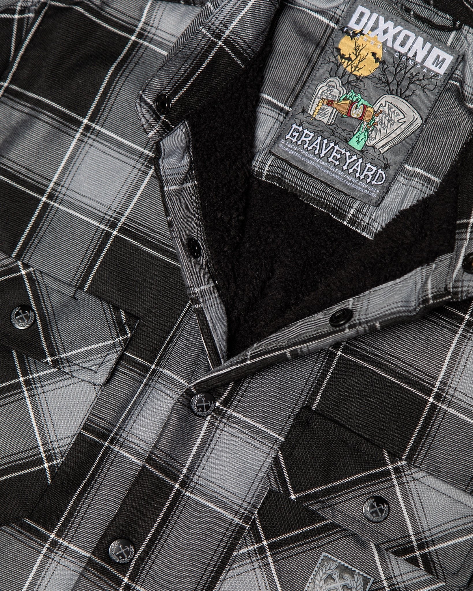 The Graveyard Sherpa Lined Flannel Jacket | Dixxon Flannel Co.