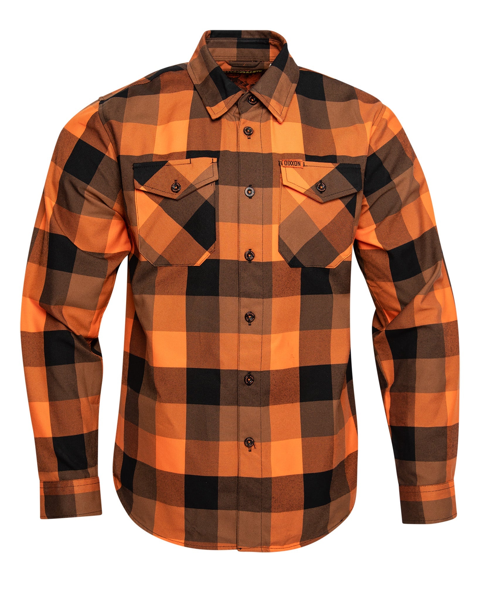 The Jack Orange & Black Plaid Flannel Shirt | Dixxon Flannel Co.