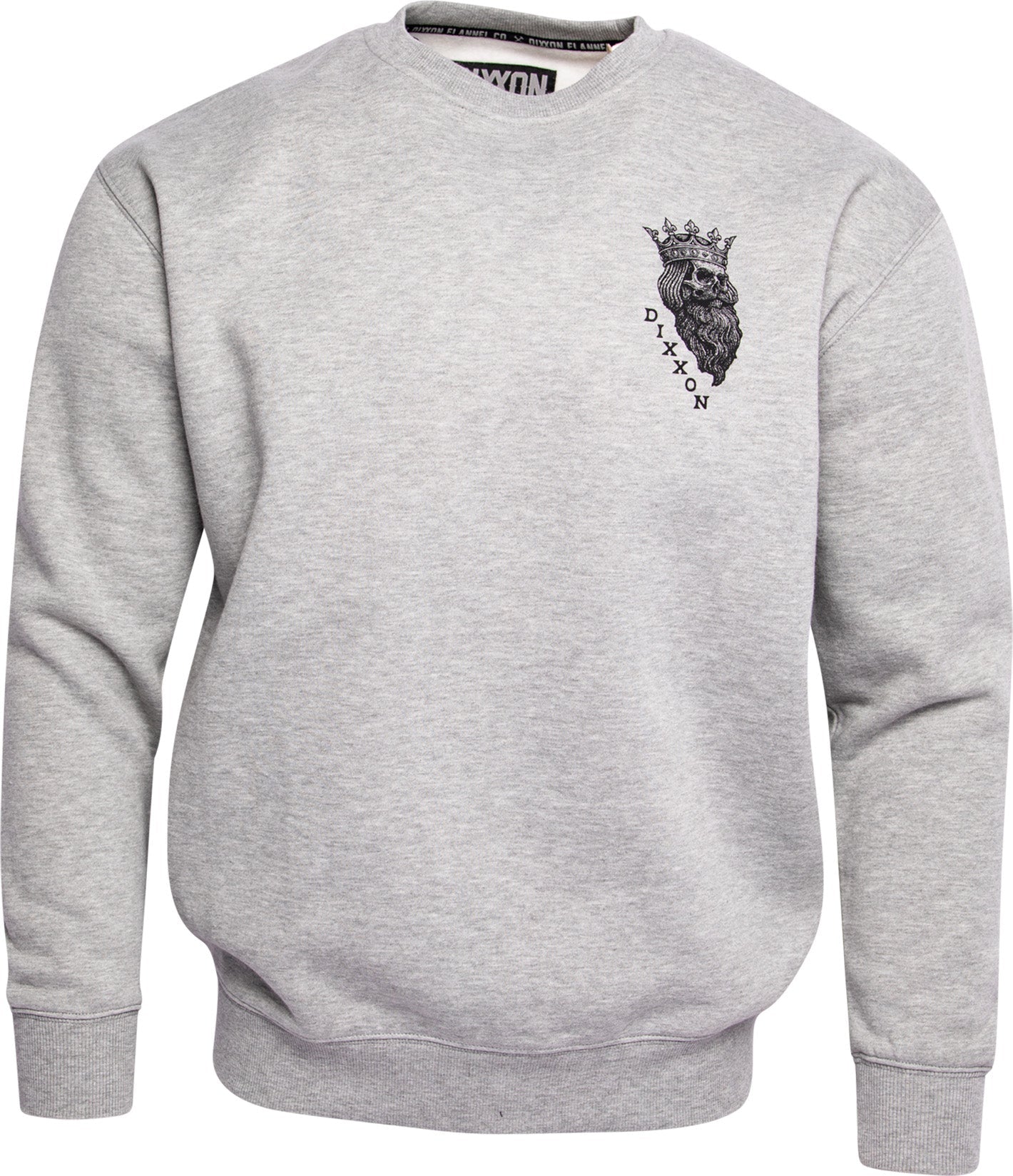 The King Crewneck Sweatshirt - Heather Gray | Dixxon Flannel Co.