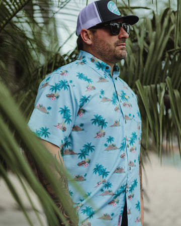 Makena Short Sleeve: Dixxon's Tropical Shirt.