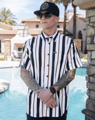 The Marina Party Shirt - Navy & White - Dixxon Flannel Co.