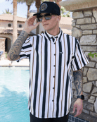 The Marina Party Shirt - Navy & White - Dixxon Flannel Co.