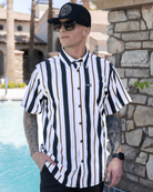 The Marina Party Shirt - Navy & White - Dixxon Flannel Co.