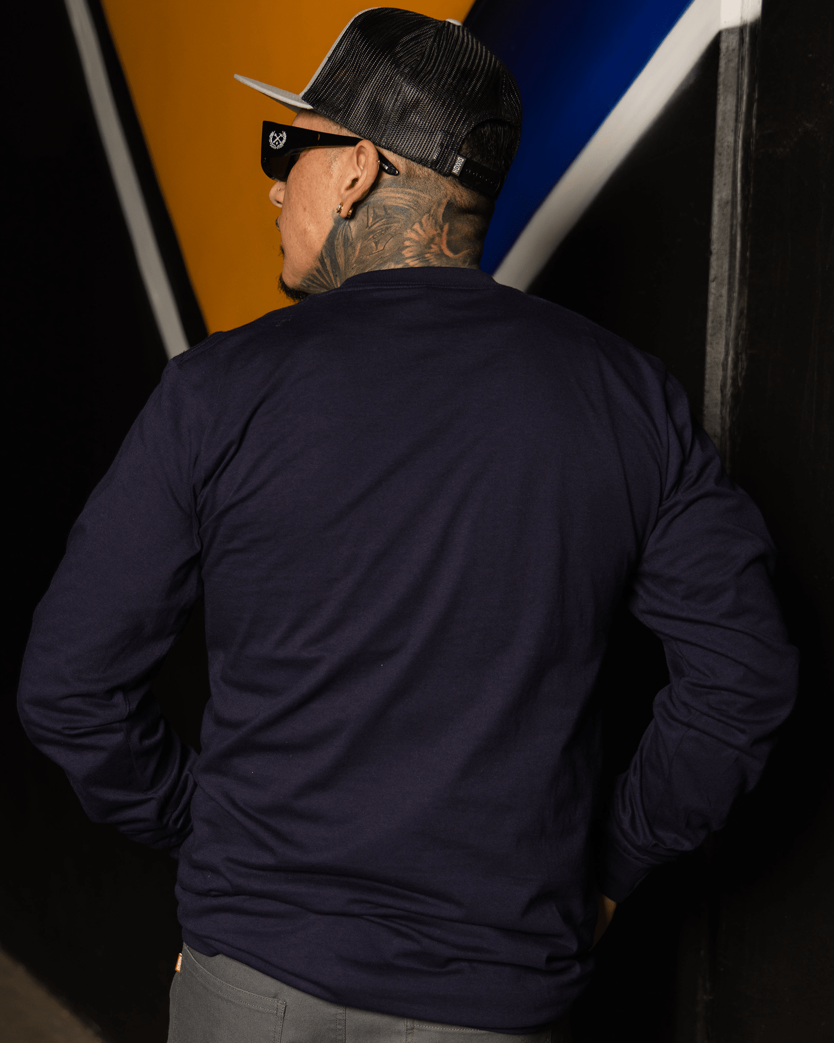 The Perfect Long Sleeve Tee - Navy Blue - Dixxon Flannel Co.