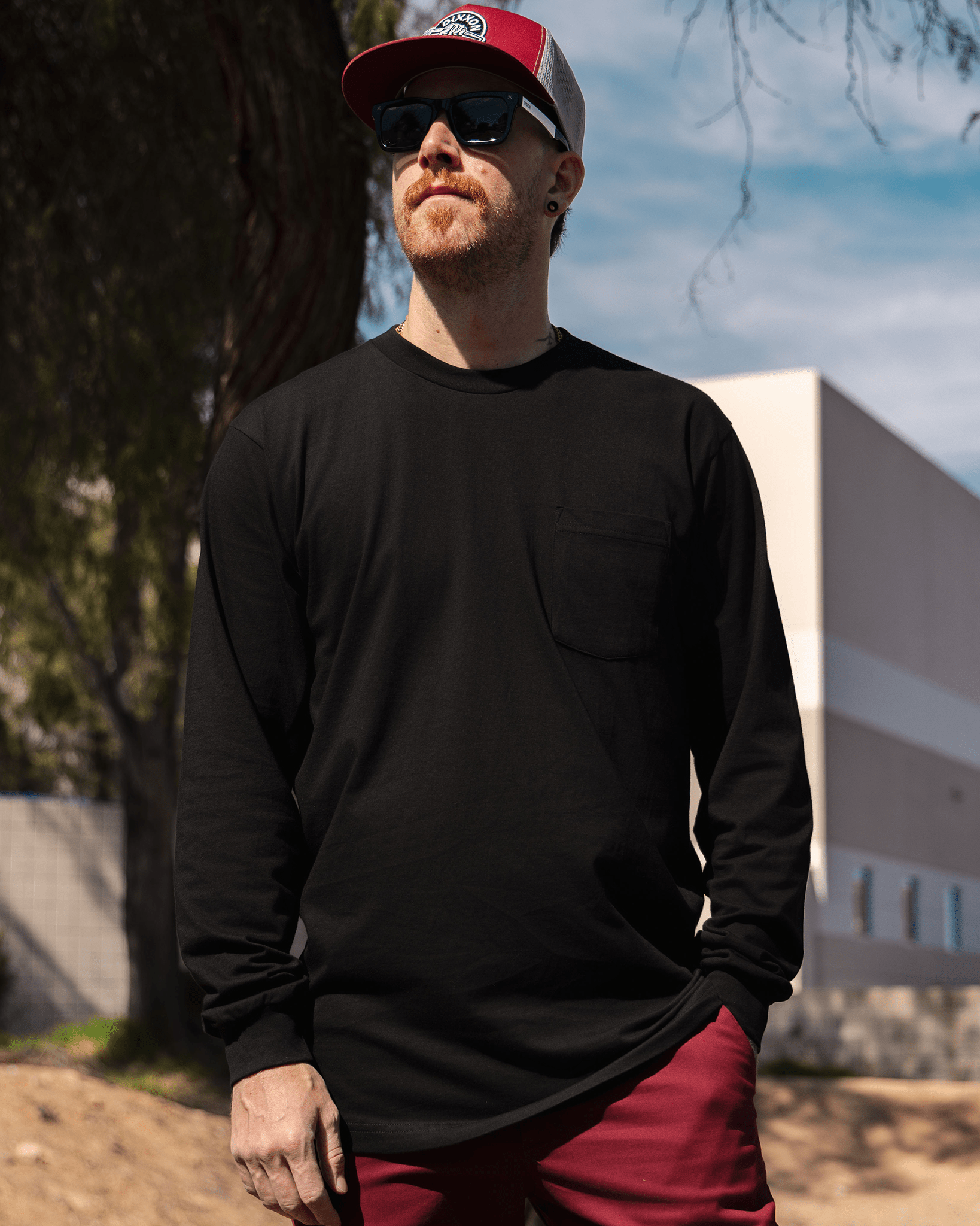 The Perfect Pocket Long Sleeve Tee - Black - Dixxon Flannel Co.