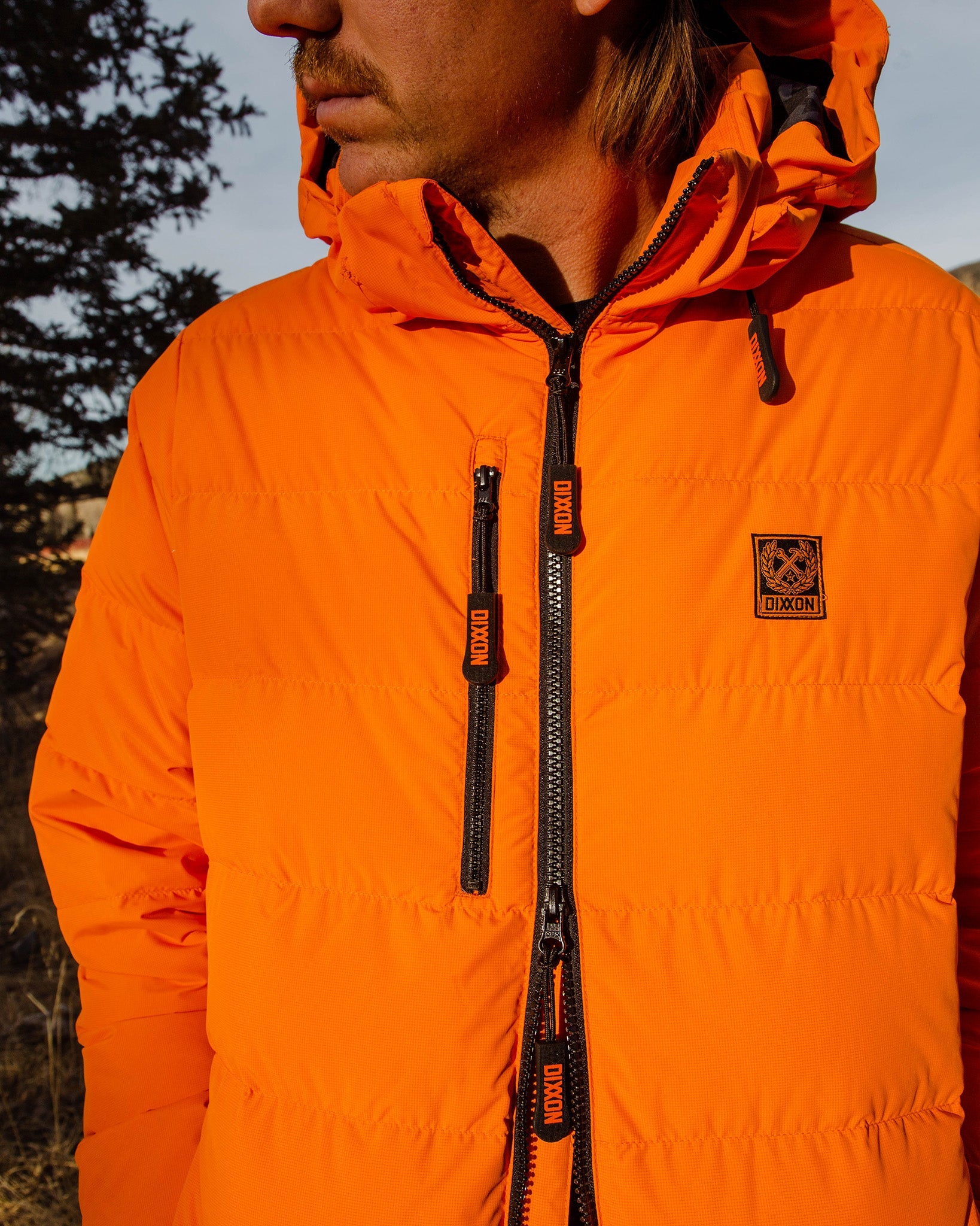 Dixxon Ridge Down Jacket - Orange: Quality Men's Outerwear