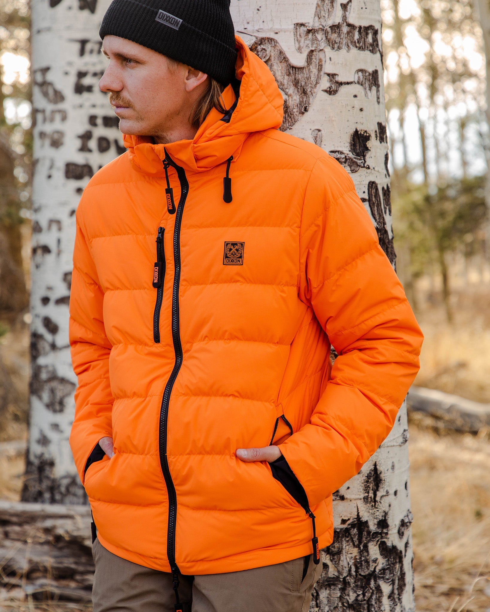 Dixxon Ridge Down Jacket - Orange: Quality Men's Outerwear