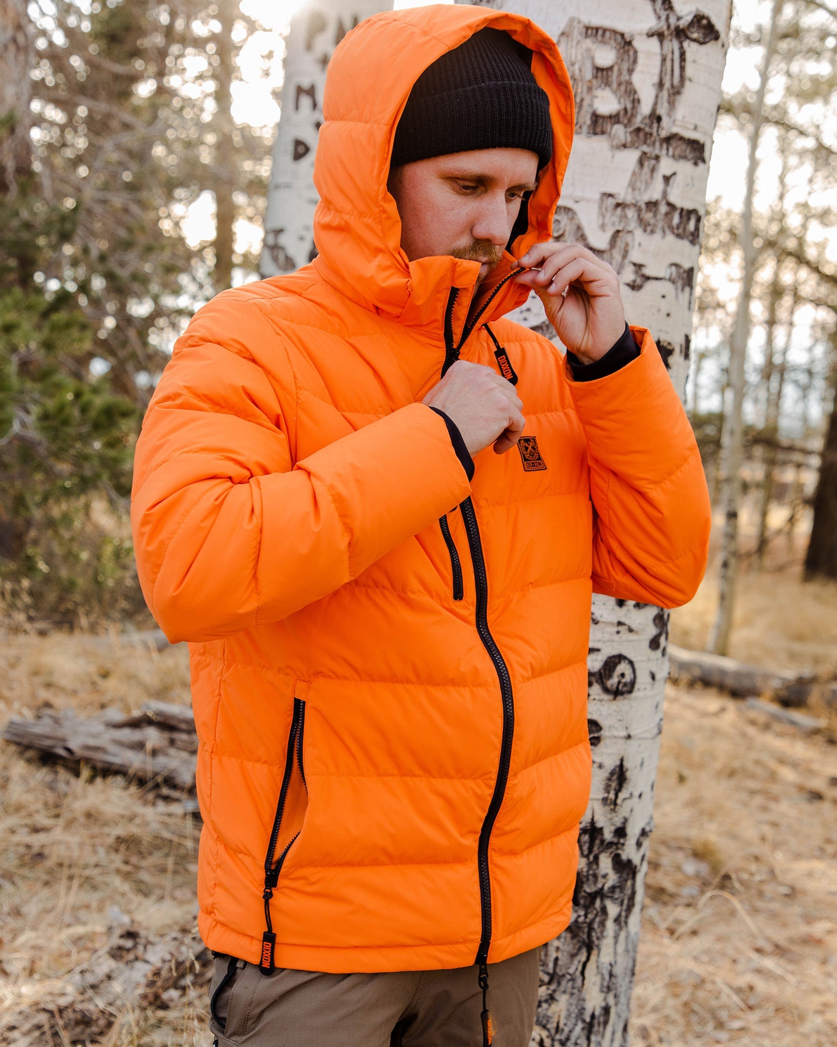 Dixxon Ridge Down Jacket - Orange: Quality Men's Outerwear