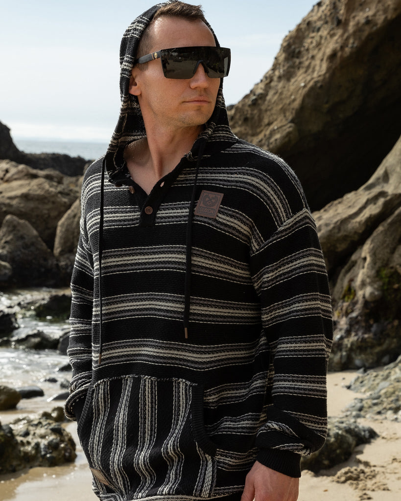 The Smuggler Hoodie - Black & Gray - Dixxon Flannel Co.