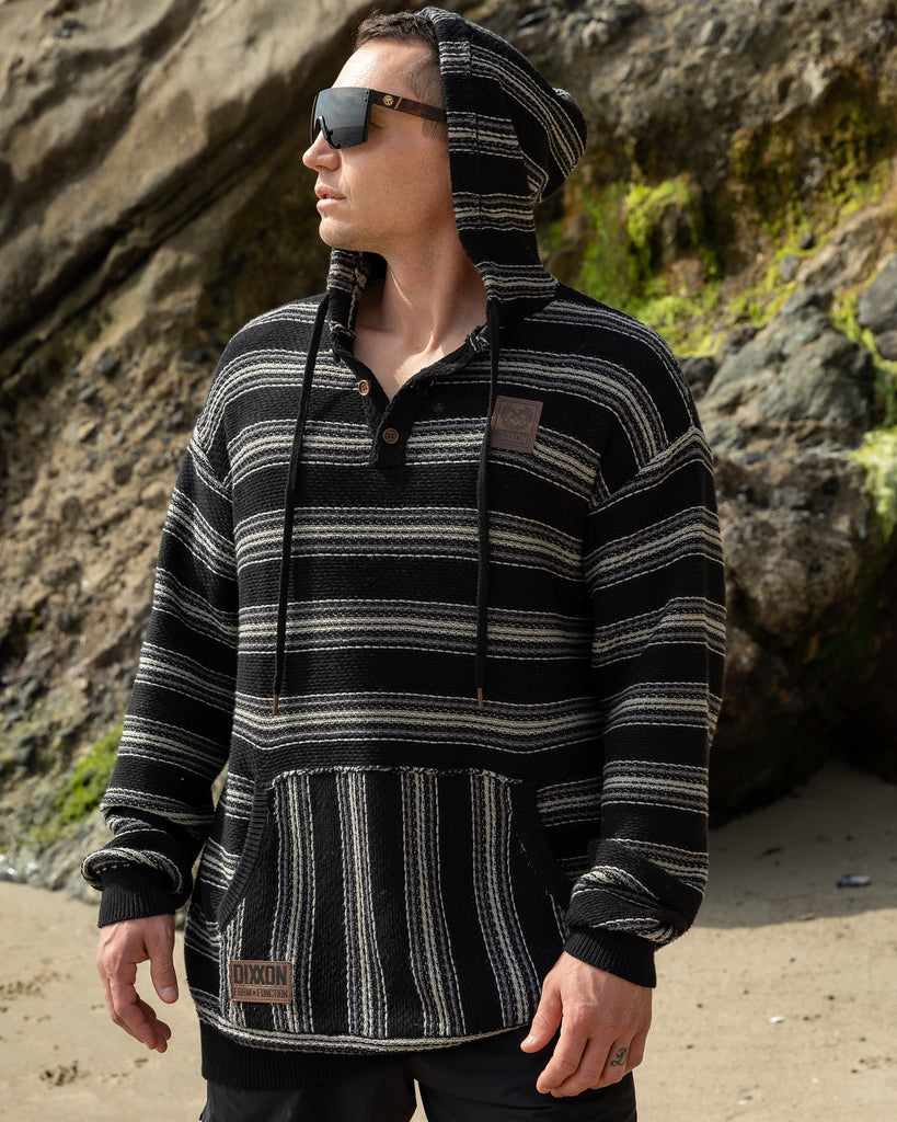 The Smuggler Hoodie - Black & Gray - Dixxon Flannel Co.