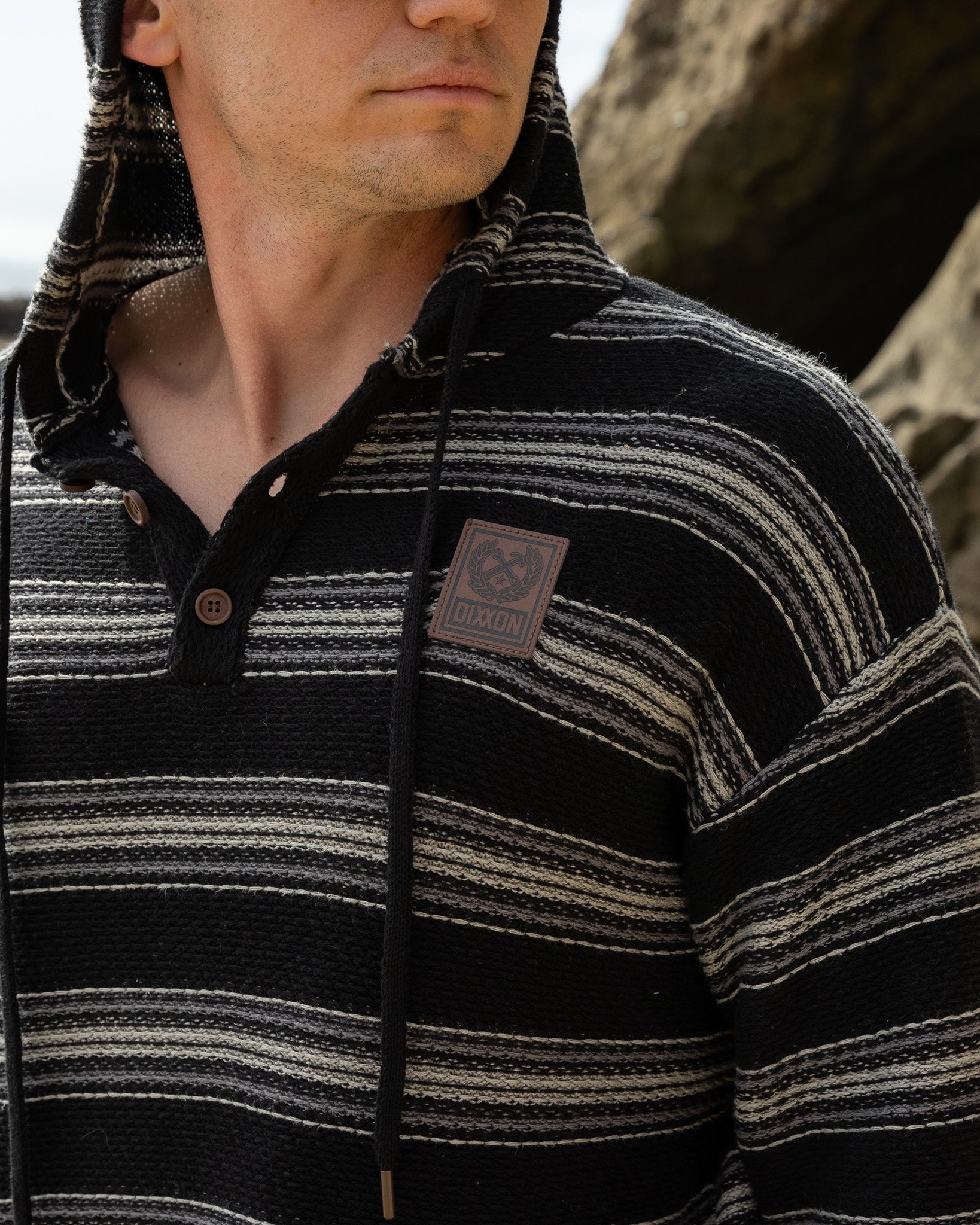 The Smuggler Hoodie - Black & Gray - Dixxon Flannel Co.