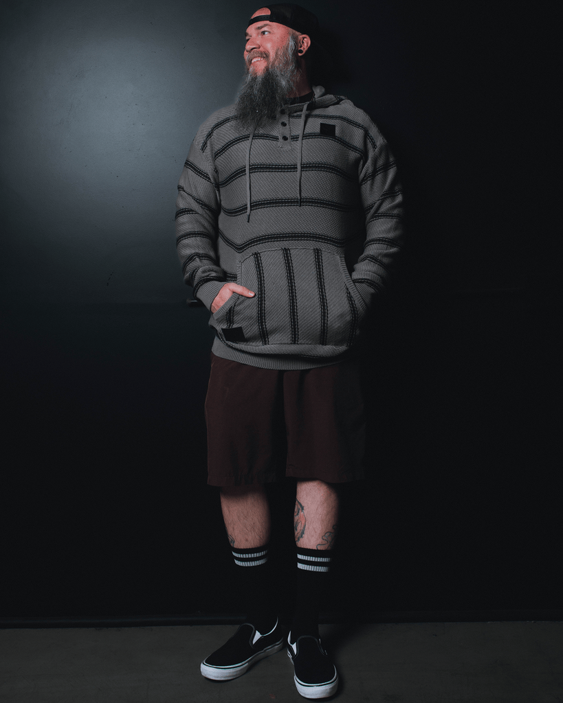 The Smuggler Hoodie - Gray & Black - Dixxon Flannel Co.