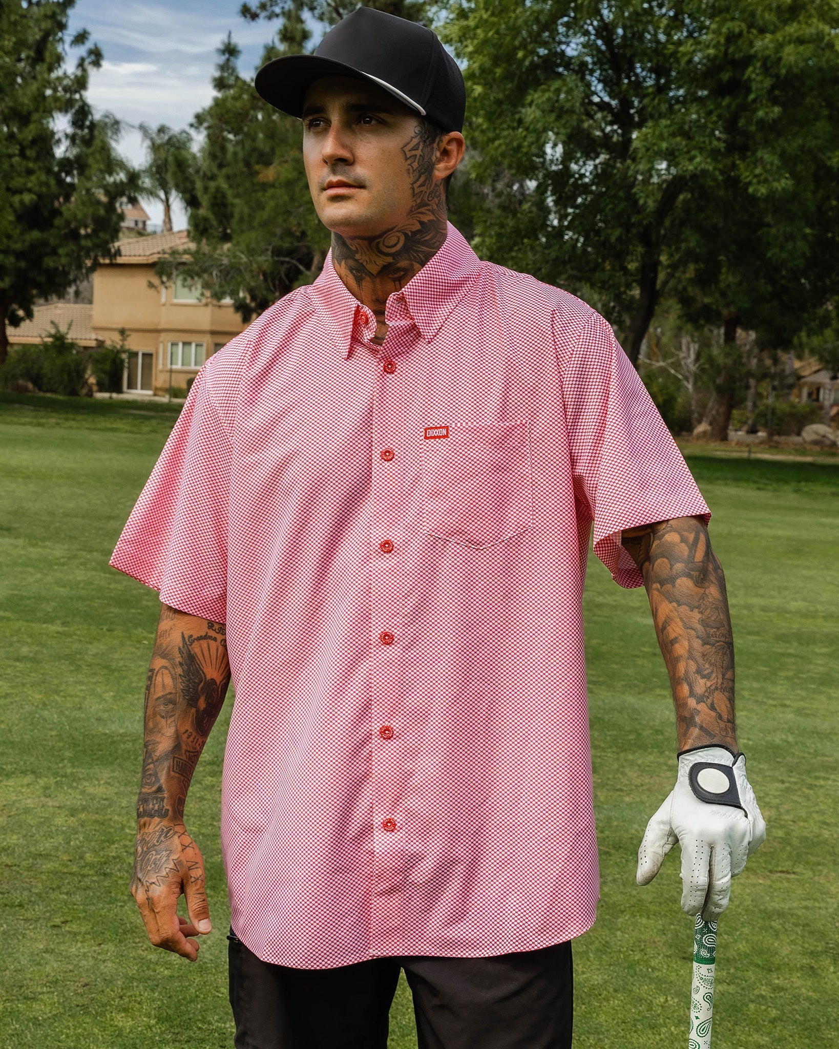 Dixxon Trap Party Shirt: Stylish Red & White Flannel