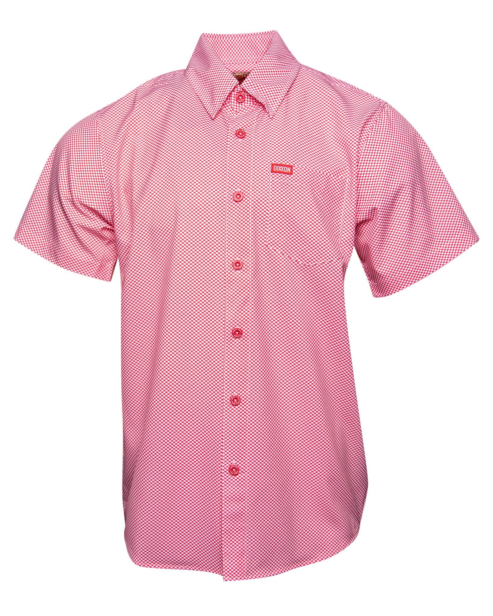 Dixxon Trap Party Shirt: Stylish Red & White Flannel