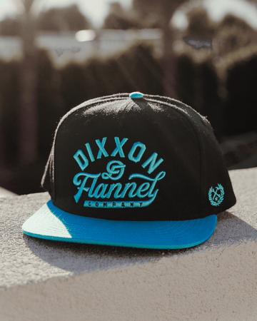 Tiffany Pastime Flat Bill Snapback - Black | Dixxon Flannel Co.