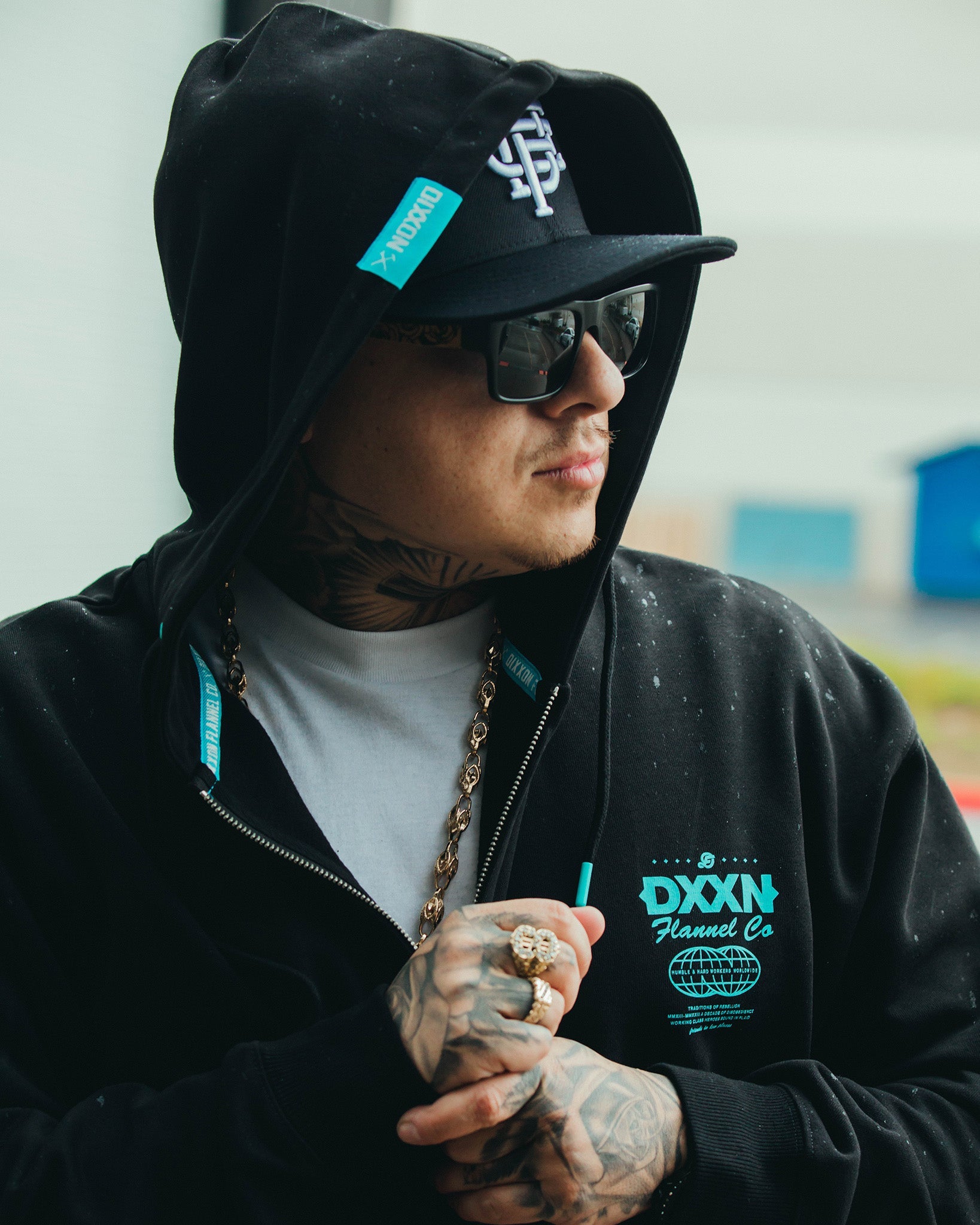 Aqua zip up hoodie best sale
