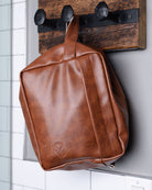 Toiletry Bag - Brown Leather - Dixxon Flannel Co.