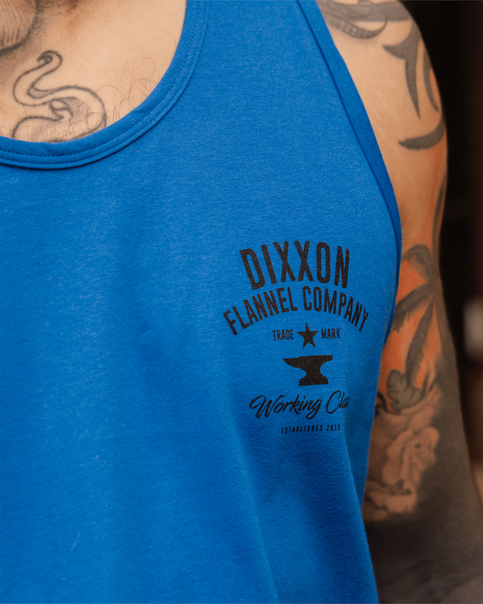 Union Tank - Royal Blue - Dixxon Flannel Co. view 4