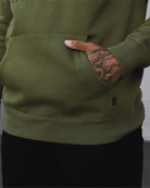 Us Against The World Pullover Hoodie - O.D. Green & Black - Dixxon Flannel Co.