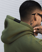 Us Against The World Pullover Hoodie - O.D. Green & Black - Dixxon Flannel Co.