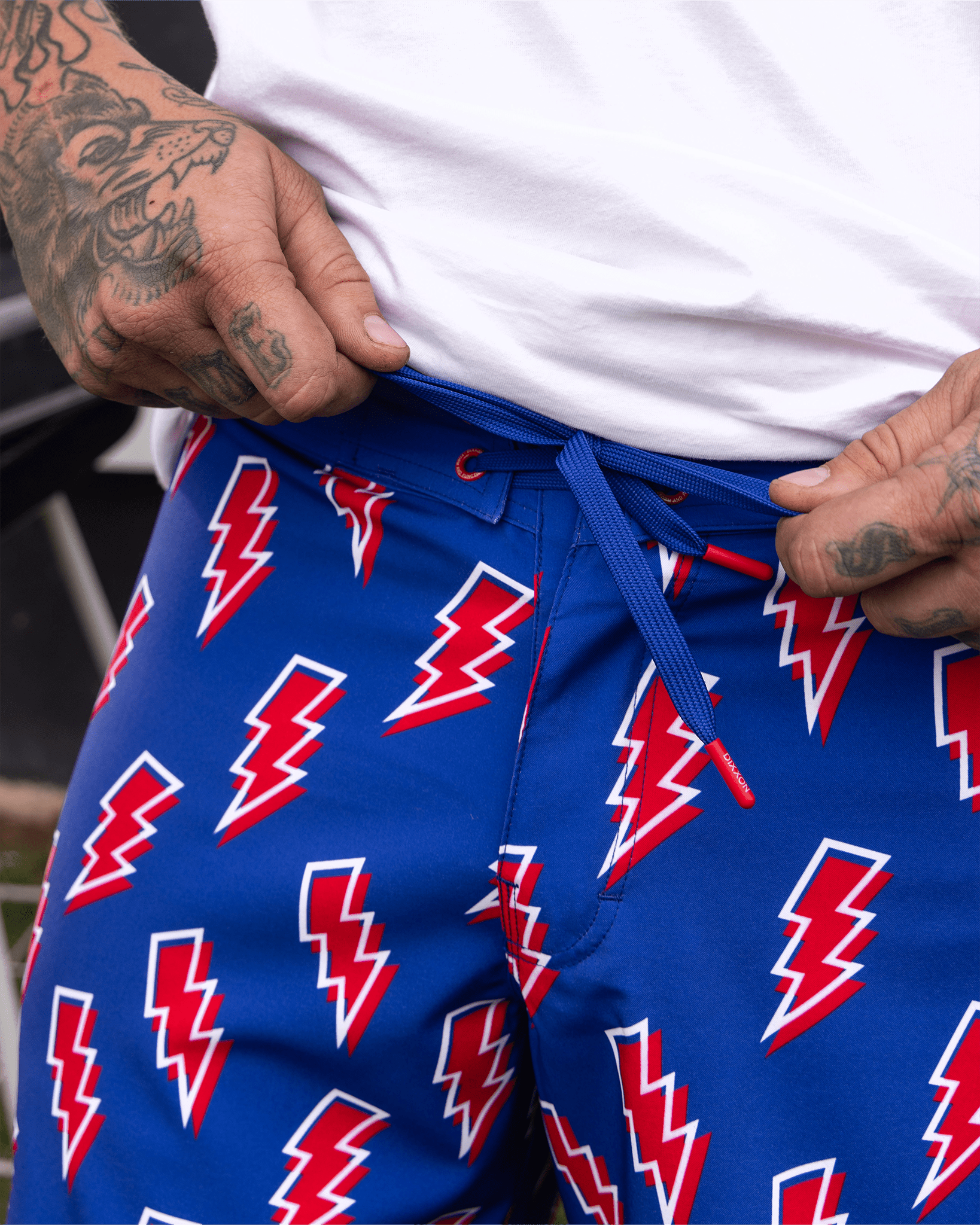 Voltage Boardshorts - Red, White, & Blue - Dixxon Flannel Co.