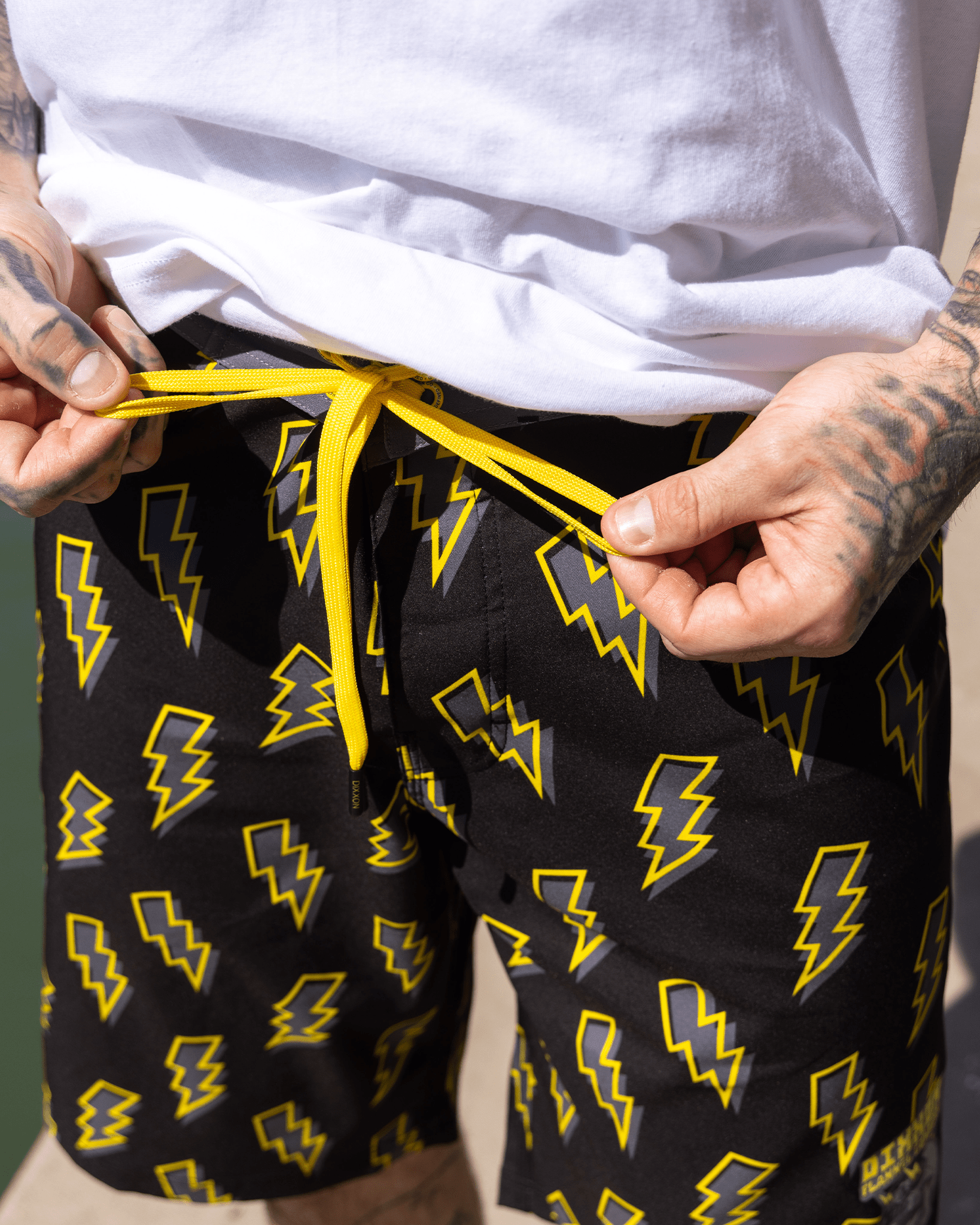 Voltage Boardshorts - Yellow & Black - Dixxon Flannel Co.