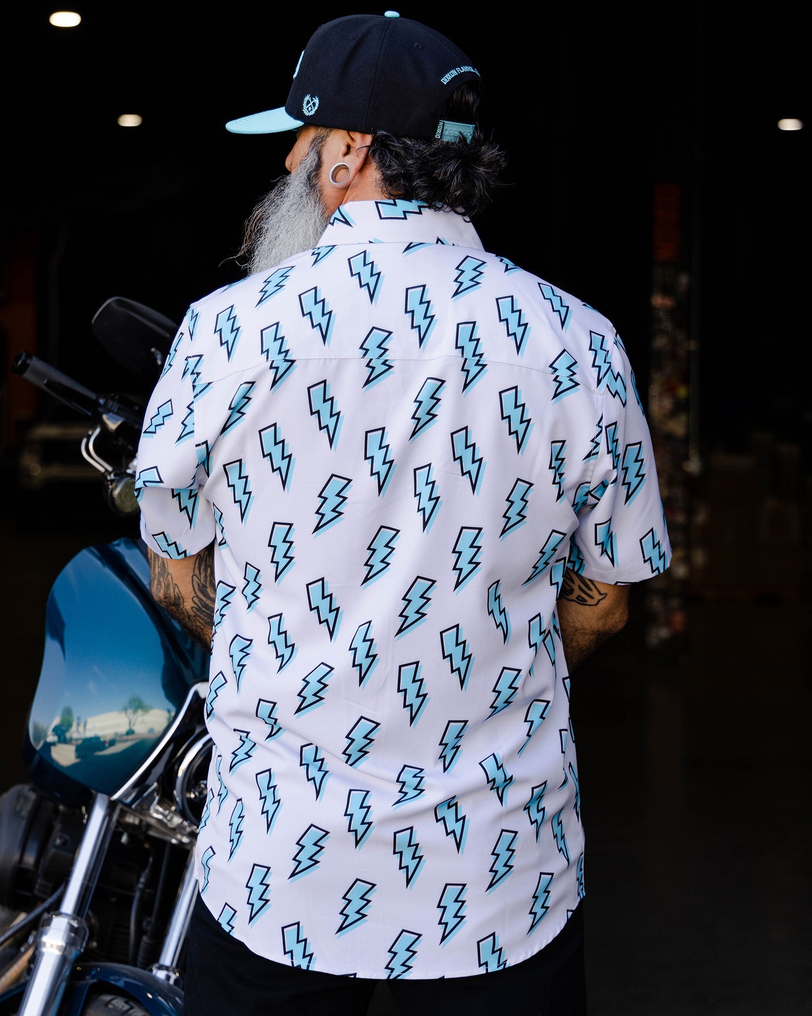 Voltage Party Shirt - Gray & Blue - Dixxon Flannel Co.
