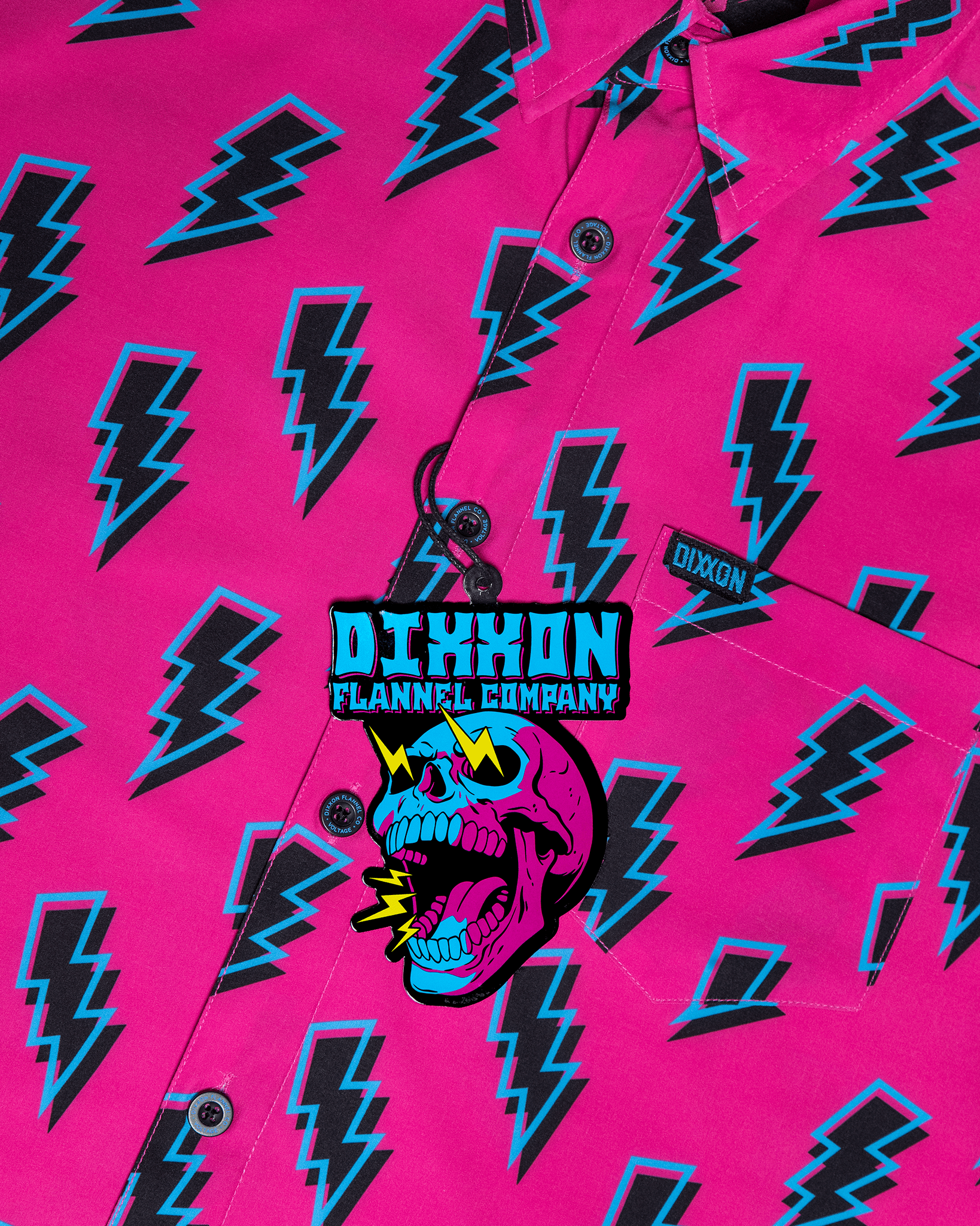 Voltage Party Shirt - Pink & Black - Dixxon Flannel Co.