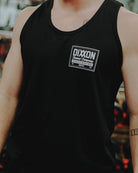 White Billboard Tank - Black - Dixxon Flannel Co.
