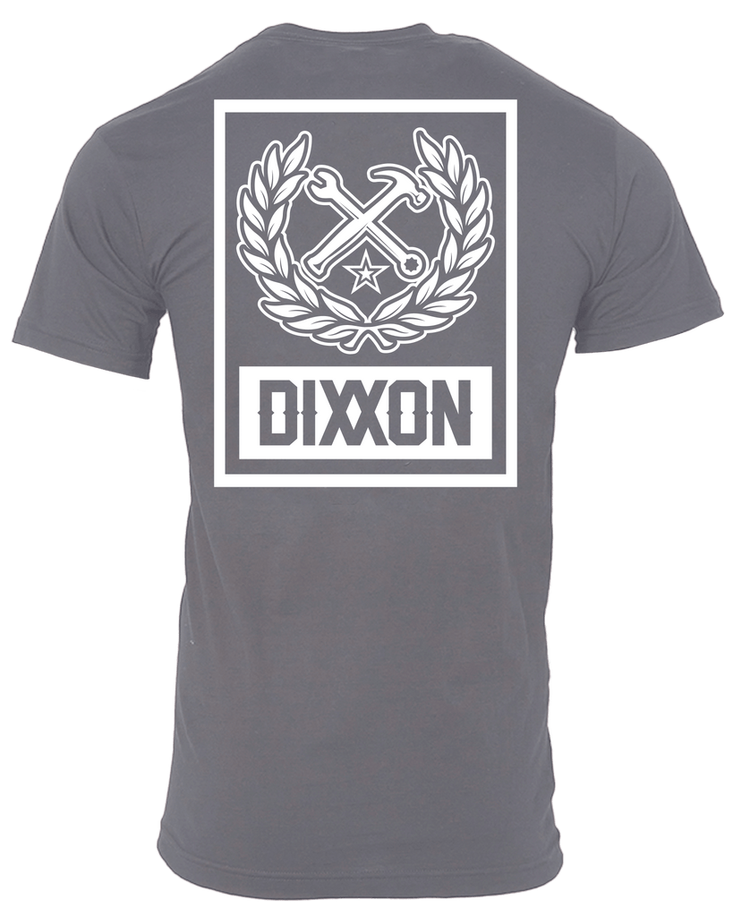 White Box Crest T-Shirt - Charcoal - Dixxon Flannel Co.