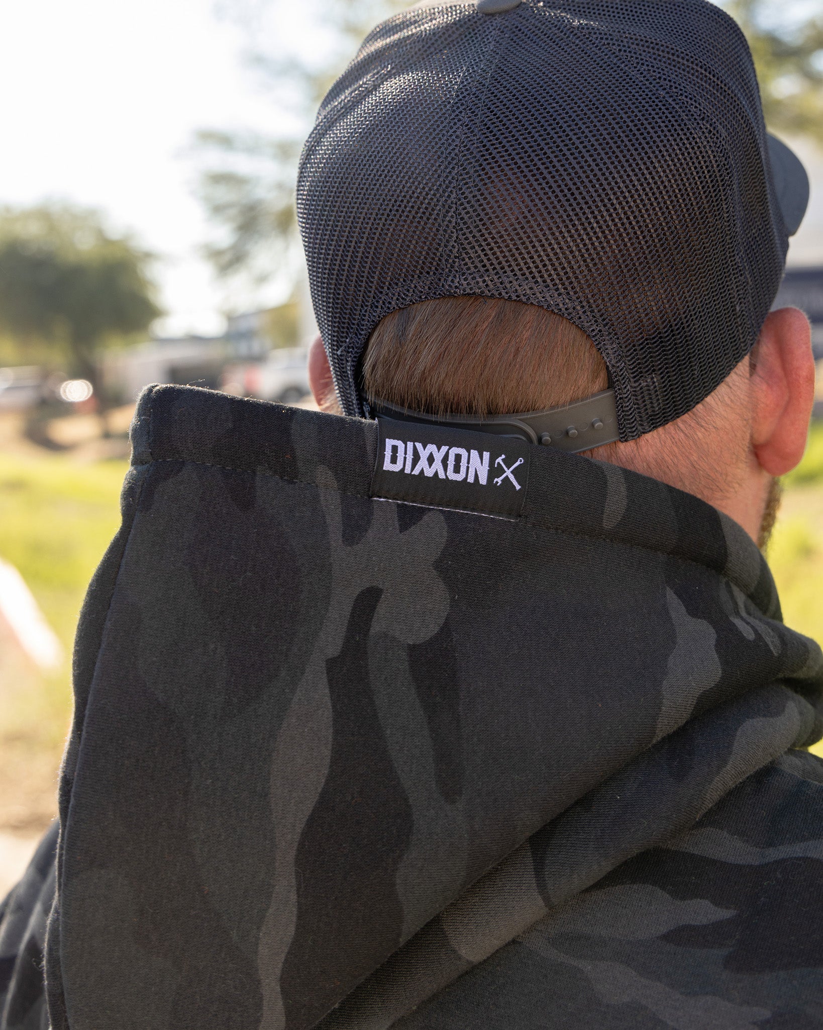 White Corpo Zip Up Hoodie - Black Camo - Dixxon Flannel Co.