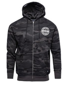 White Corpo Zip Up Hoodie - Black Camo - Dixxon Flannel Co.