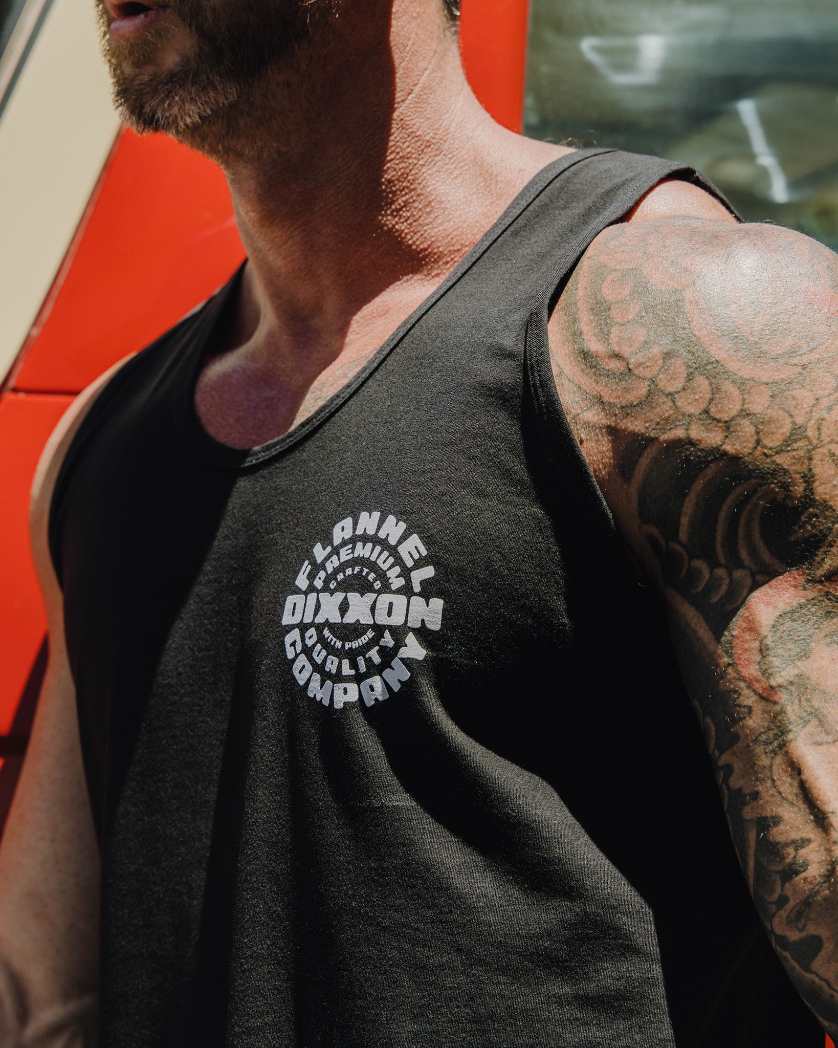 White Crafted With Pride Tank - Black: Shop at Dixxon
