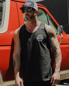 White Crafted With Pride Tank - Black - Dixxon Flannel Co.