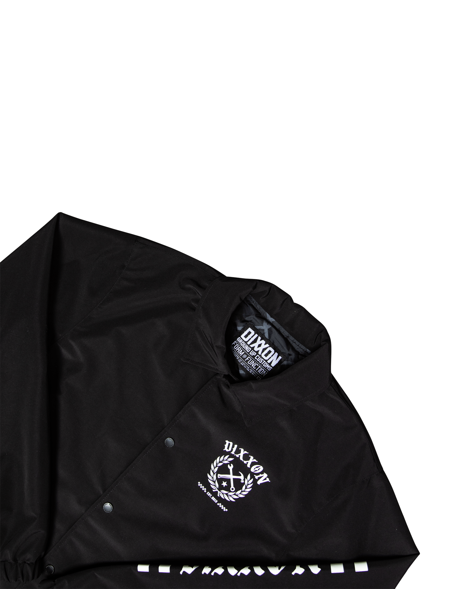 White Cruz Coaches Jacket - Black - Dixxon Flannel Co.