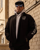 White Cruz Coaches Jacket - Black - Dixxon Flannel Co.