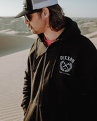 White Cruz Zip Up Hoodie - Black - Dixxon Flannel Co.