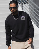 White Decadence Crewneck Sweatshirt - Black - Dixxon Flannel Co.