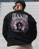 White Decadence Crewneck Sweatshirt - Black - Dixxon Flannel Co.
